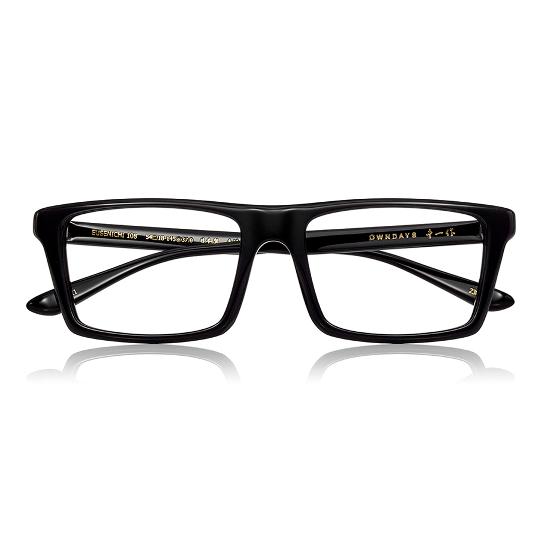Senichisaku Black Full Rim Rectangle right side