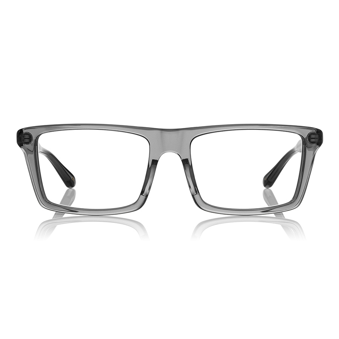 Senichisaku Light Gray Full Rim Rectangle right side