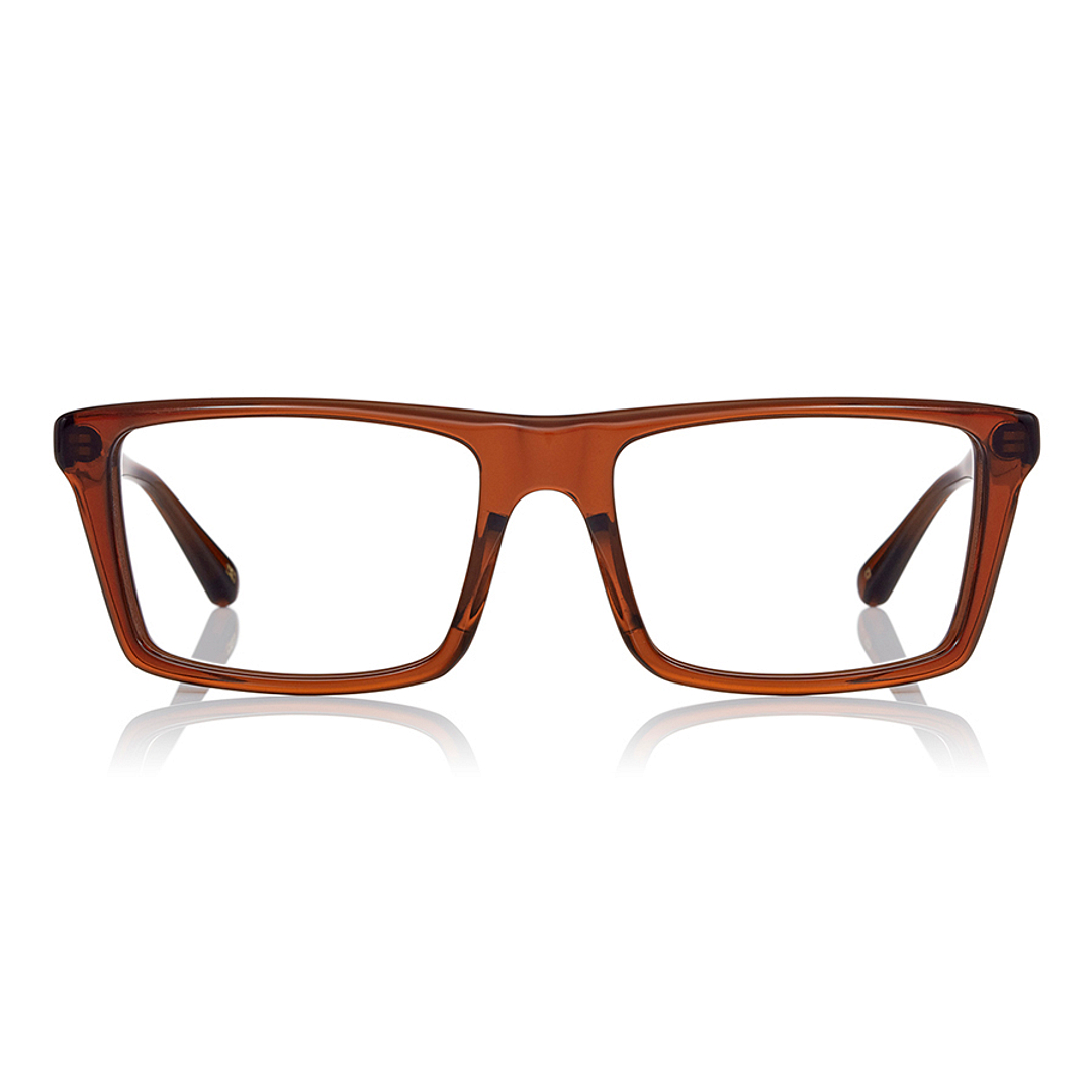 Senichisaku Light Brown Full Rim Rectangle right side