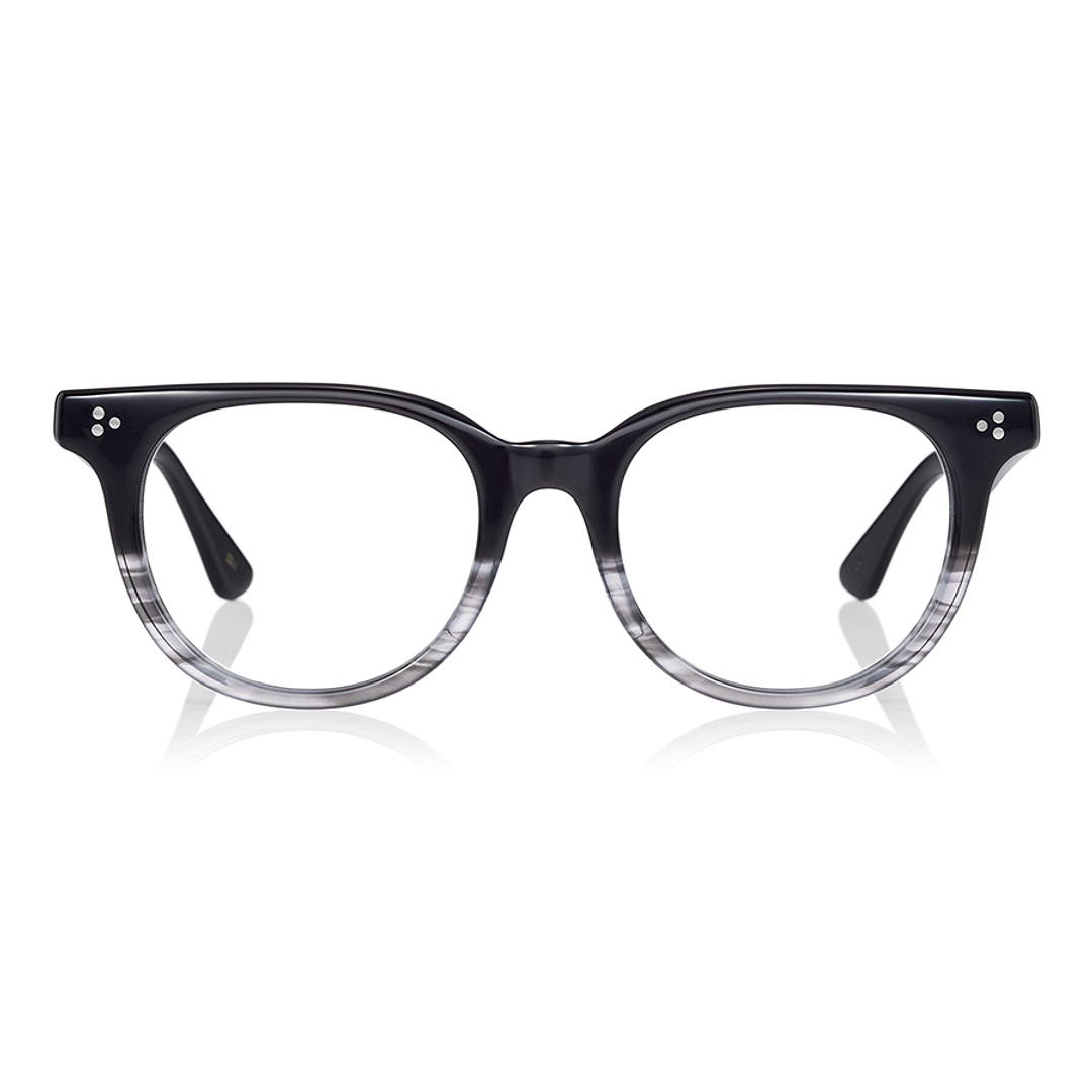 Senichisaku Light Gray Full Rim Boston right side