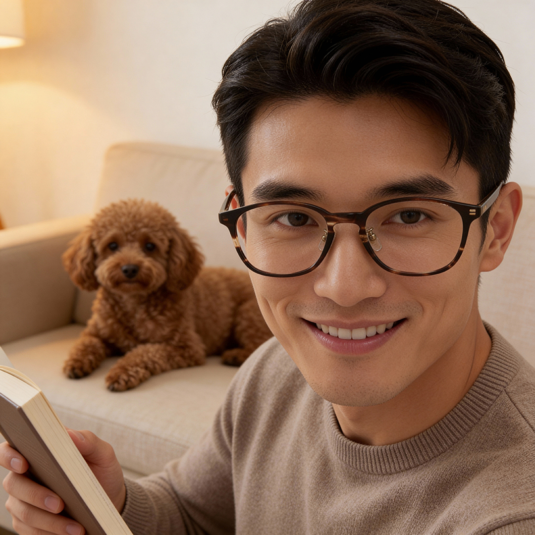 Senichisaku Demi Full Rim Rectangle left side