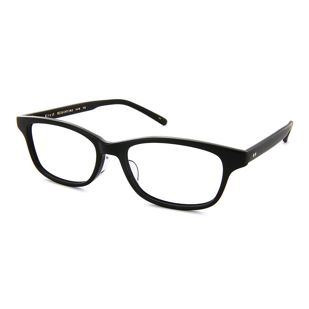 Senichisaku Black Full Rim Rectangle left side