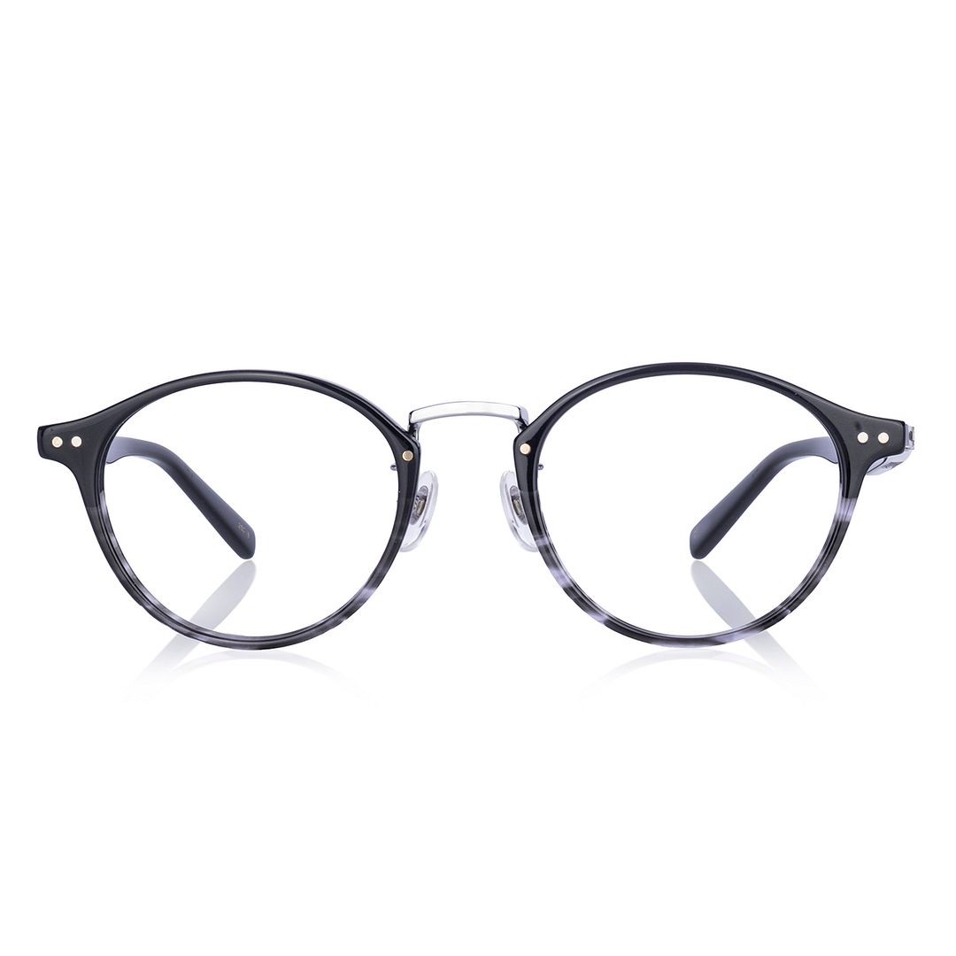 Senichisaku Black Full Rim Boston right side