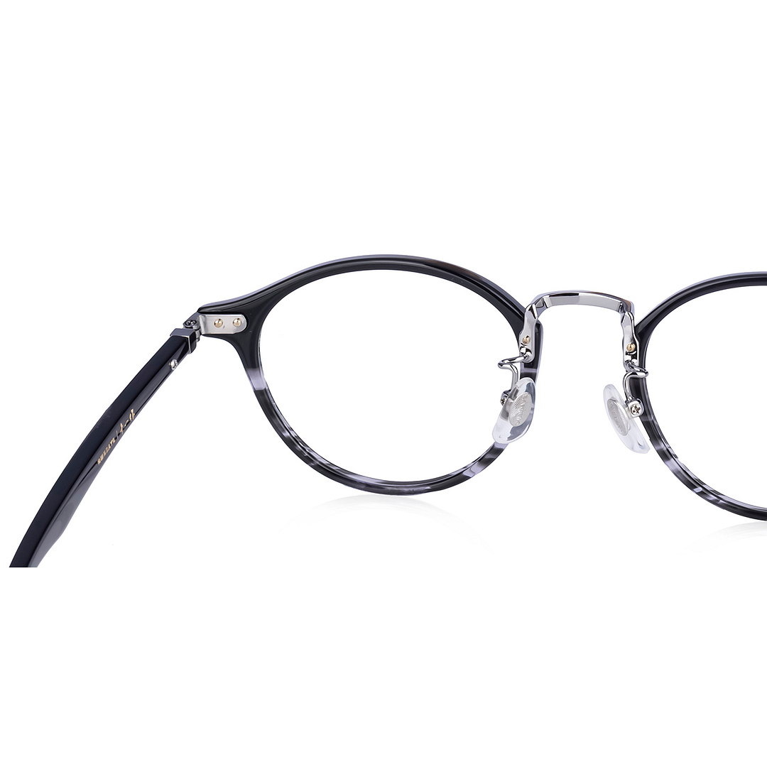 Senichisaku Black Full Rim Boston left side