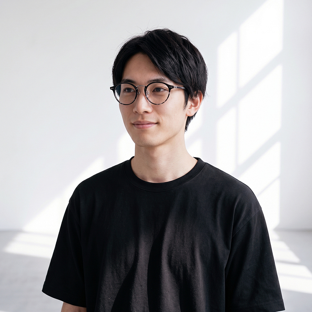 Senichisaku Black Full Rim Boston left side