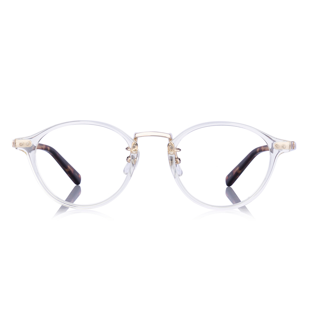 Senichisaku Clear Yellow Full Rim Boston right side