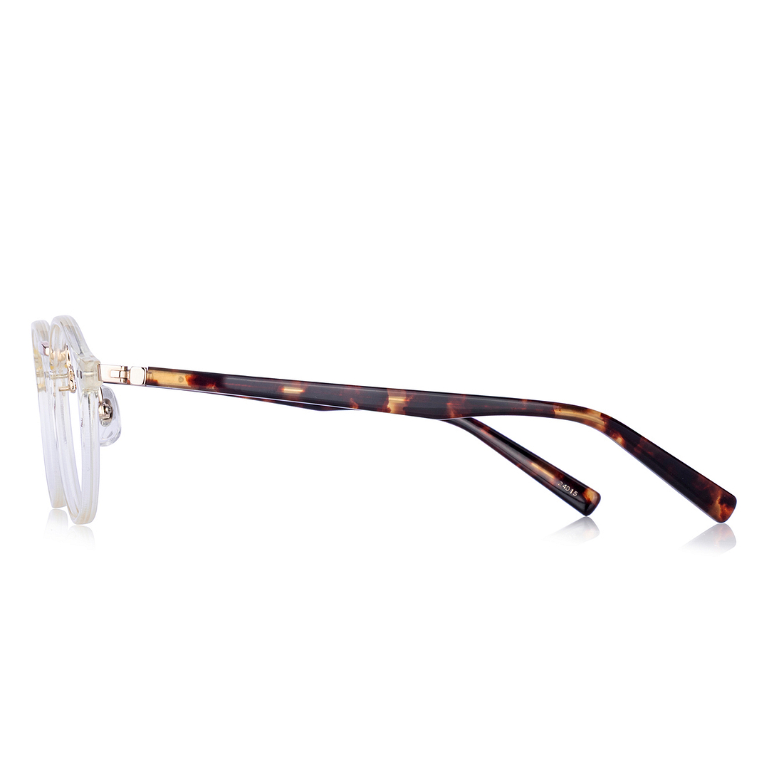 Senichisaku Clear Yellow Full Rim Boston left side