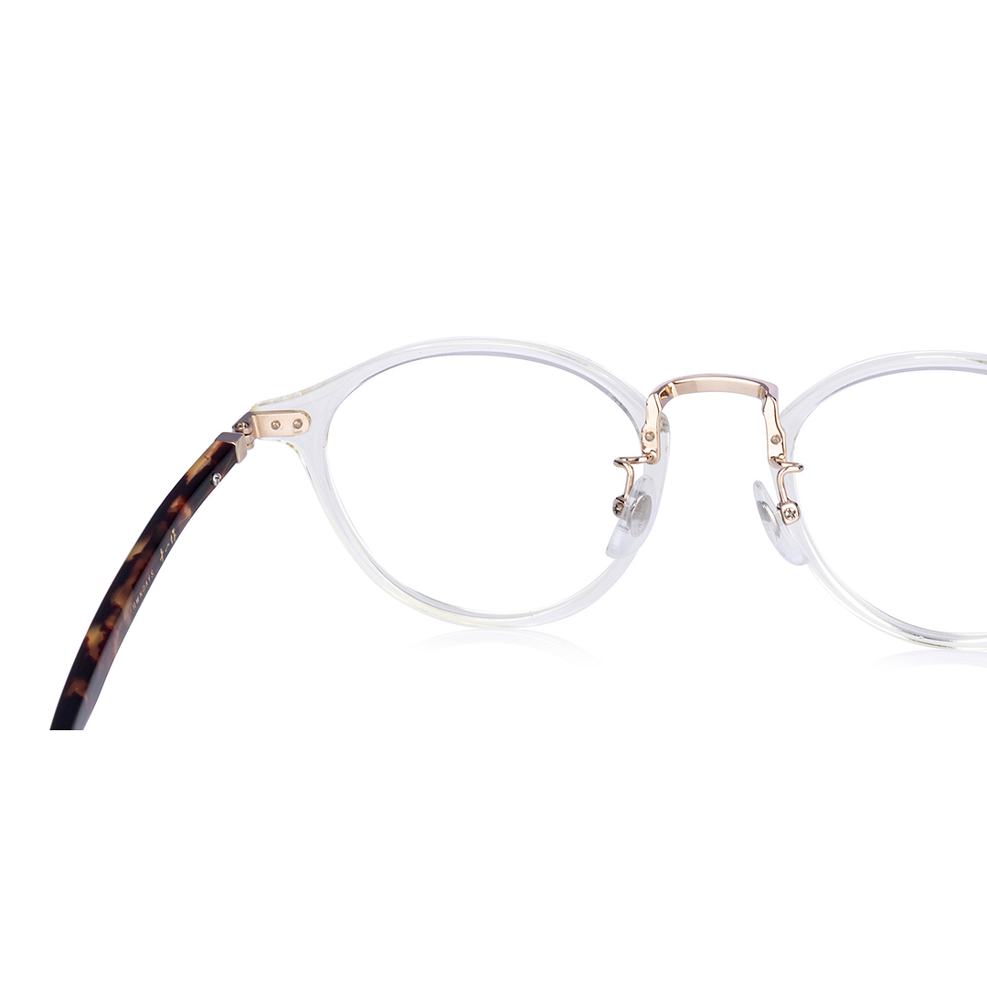Senichisaku Clear Yellow Full Rim Boston right side