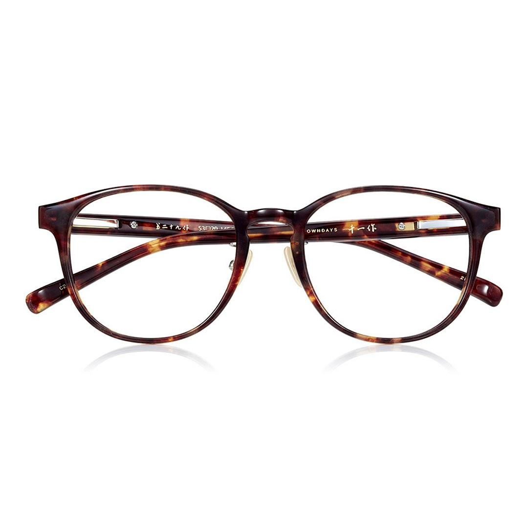 Senichisaku Brown Demi Full Rim Boston right side