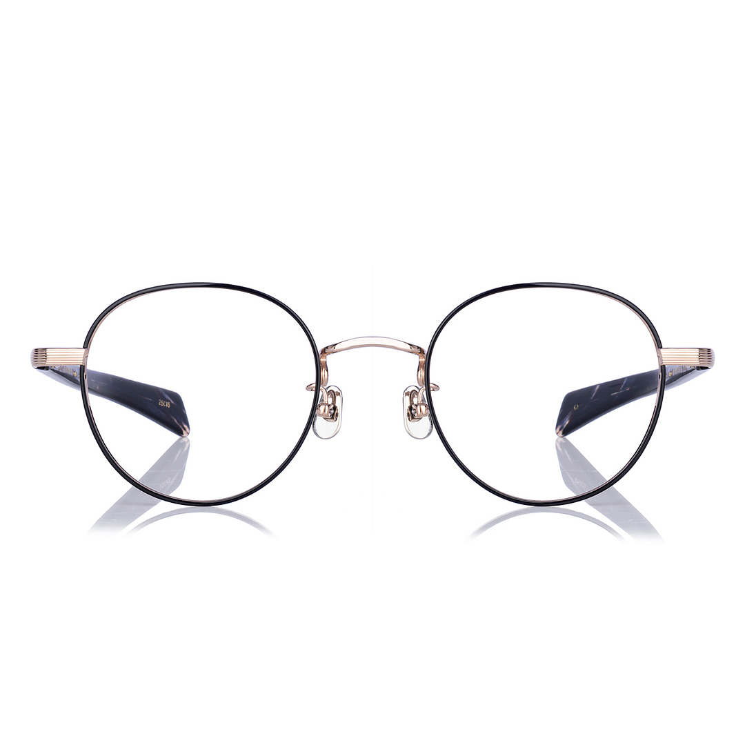 Senichisaku Black Full Rim Boston right side