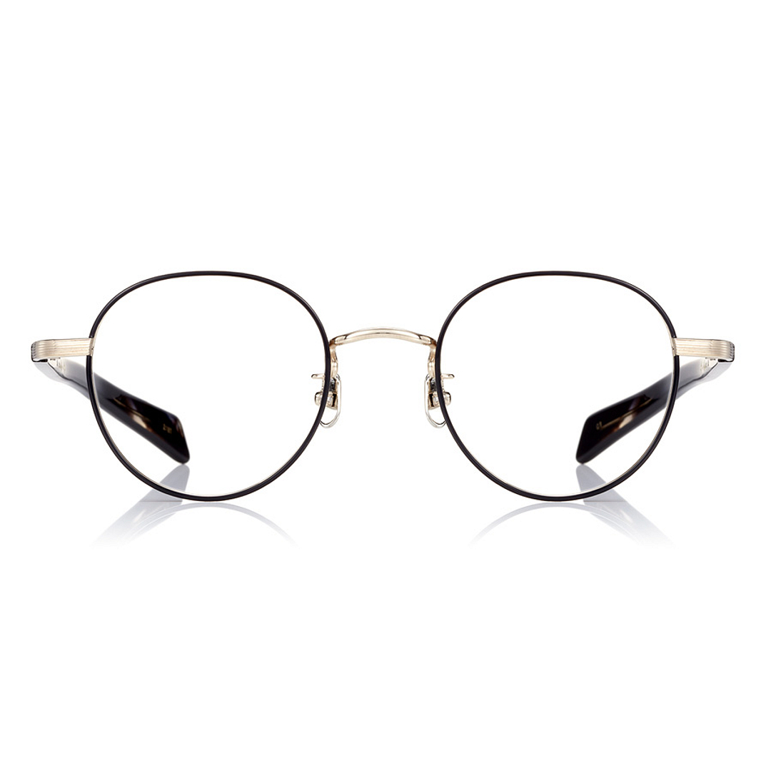 Senichisaku Black Full Rim Boston right side