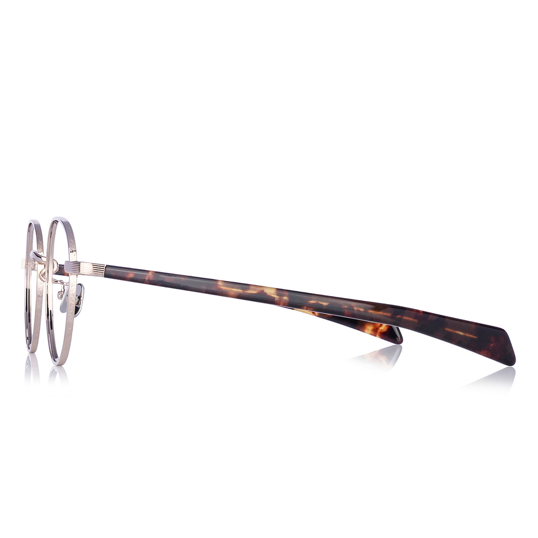 Senichisaku Gold Full Rim Boston left side