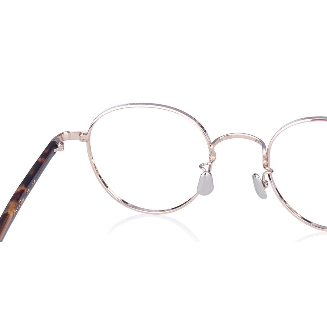 Senichisaku Gold Full Rim Boston right side