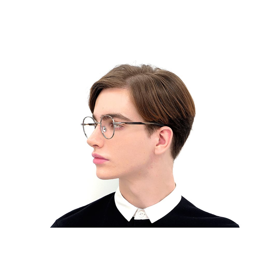 Senichisaku Gold Full Rim Boston right side