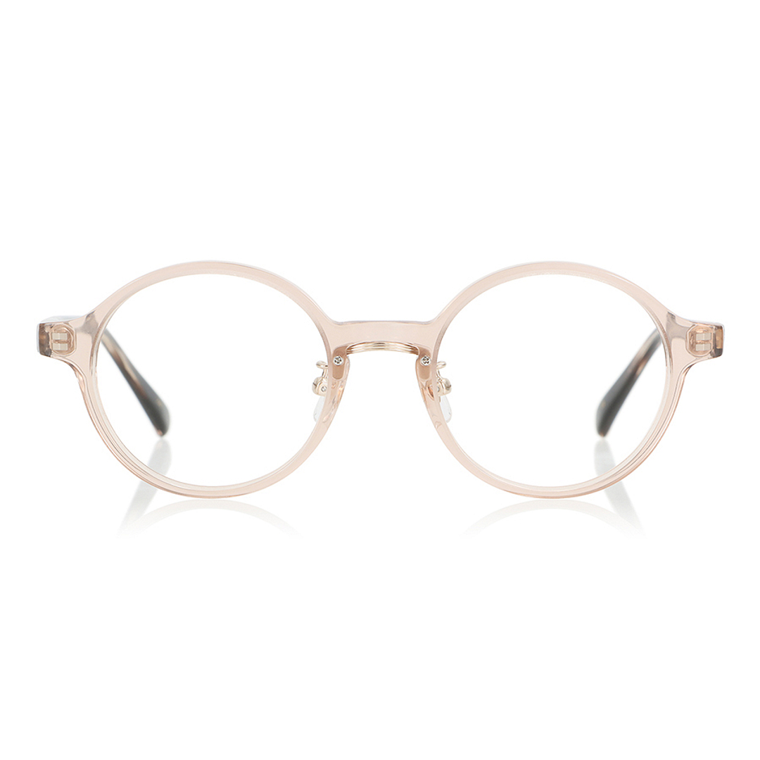 Senichisaku Light Brown Full Rim Round right side