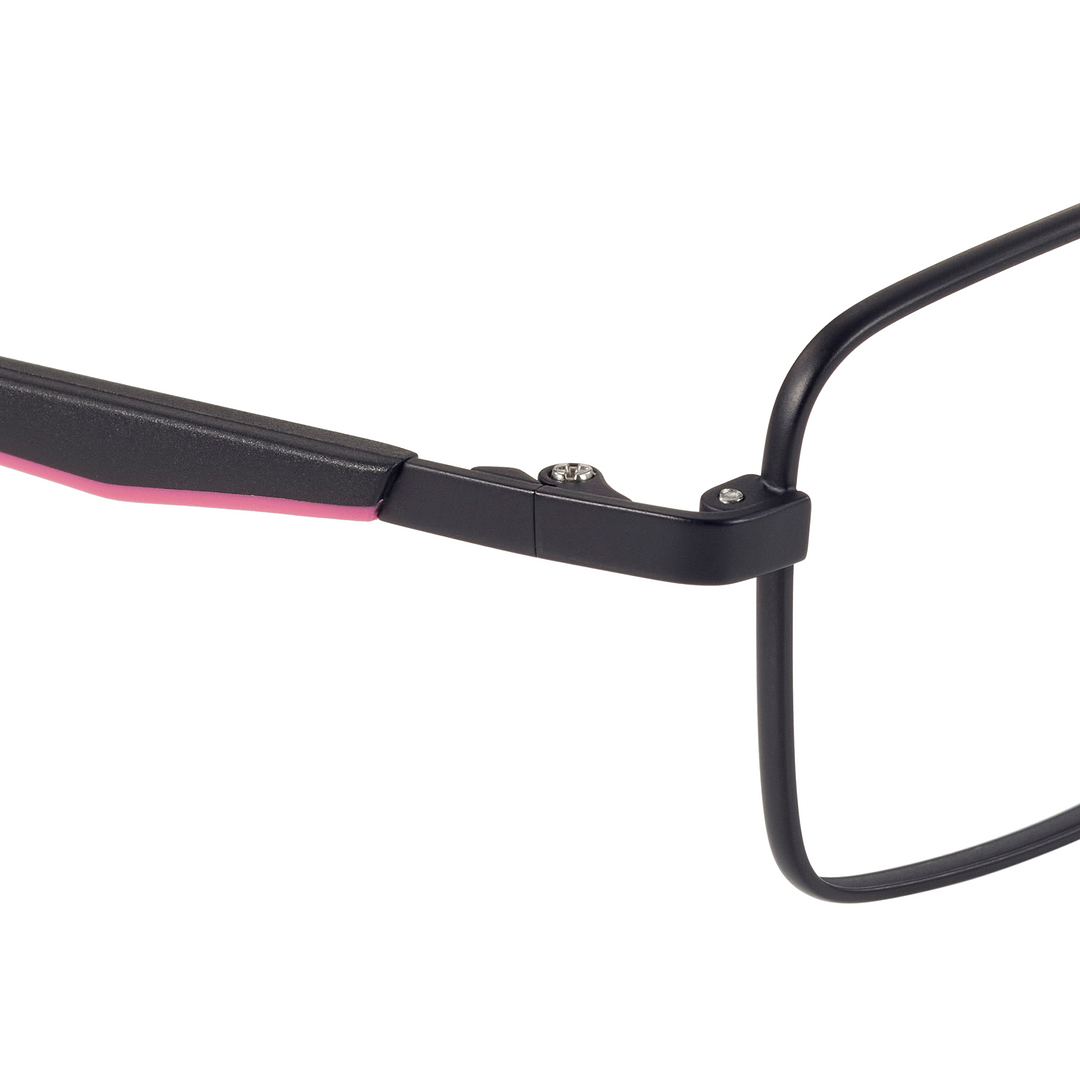 SQUID GAME × OWNDAYS Matte Black Full Rim Rectangle right side