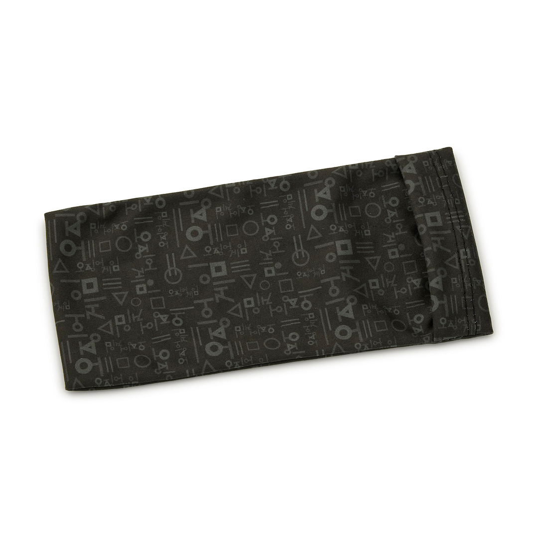 SQUID GAME × OWNDAYS Matte Black Full Rim Rectangle right side