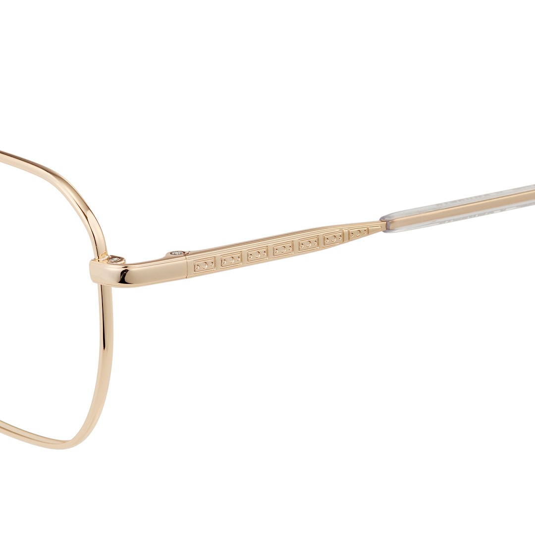 SQUID GAME × OWNDAYS Gold Full Rim Rectangle left side