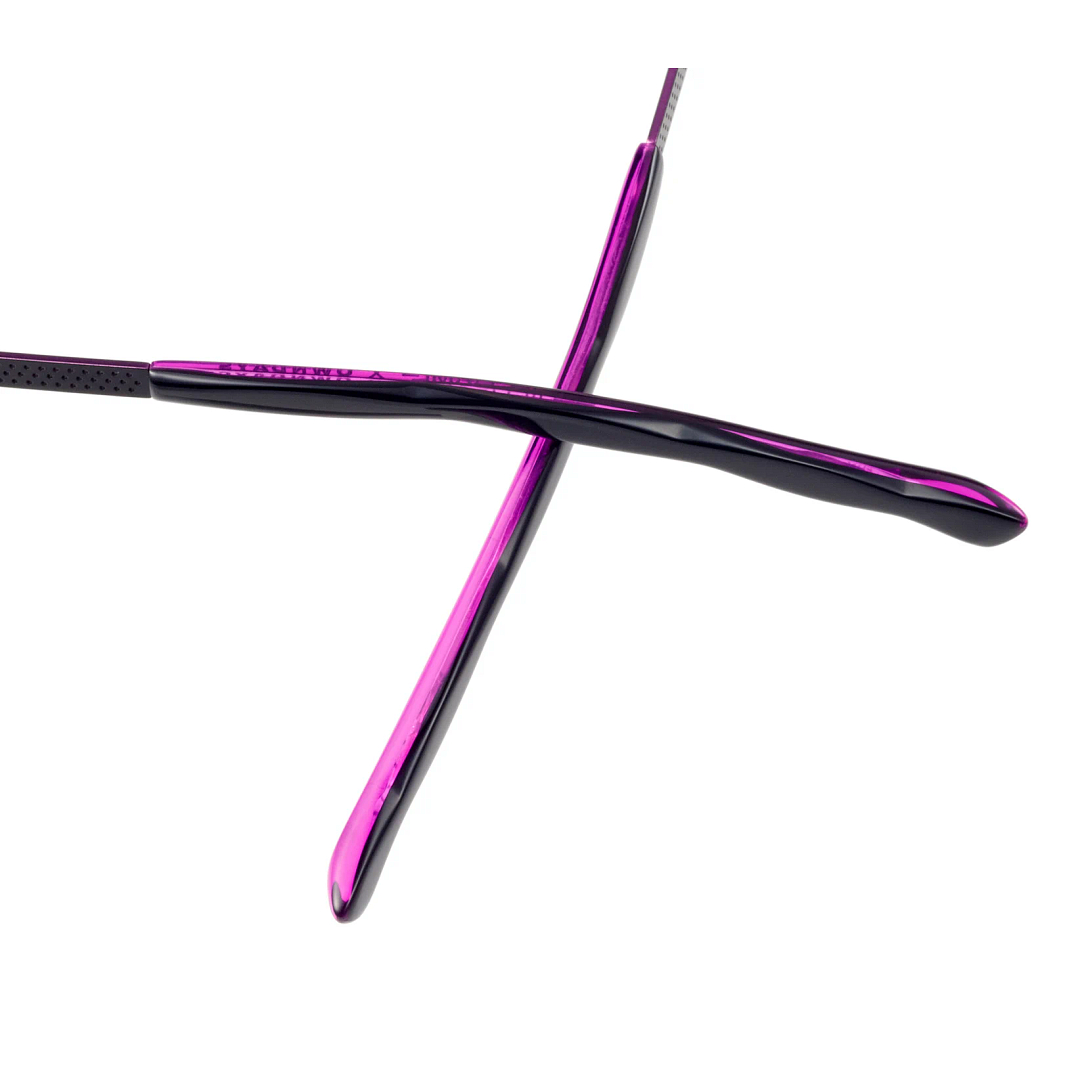 SQUID GAME × OWNDAYS Matte Black Full Rim Boston left side