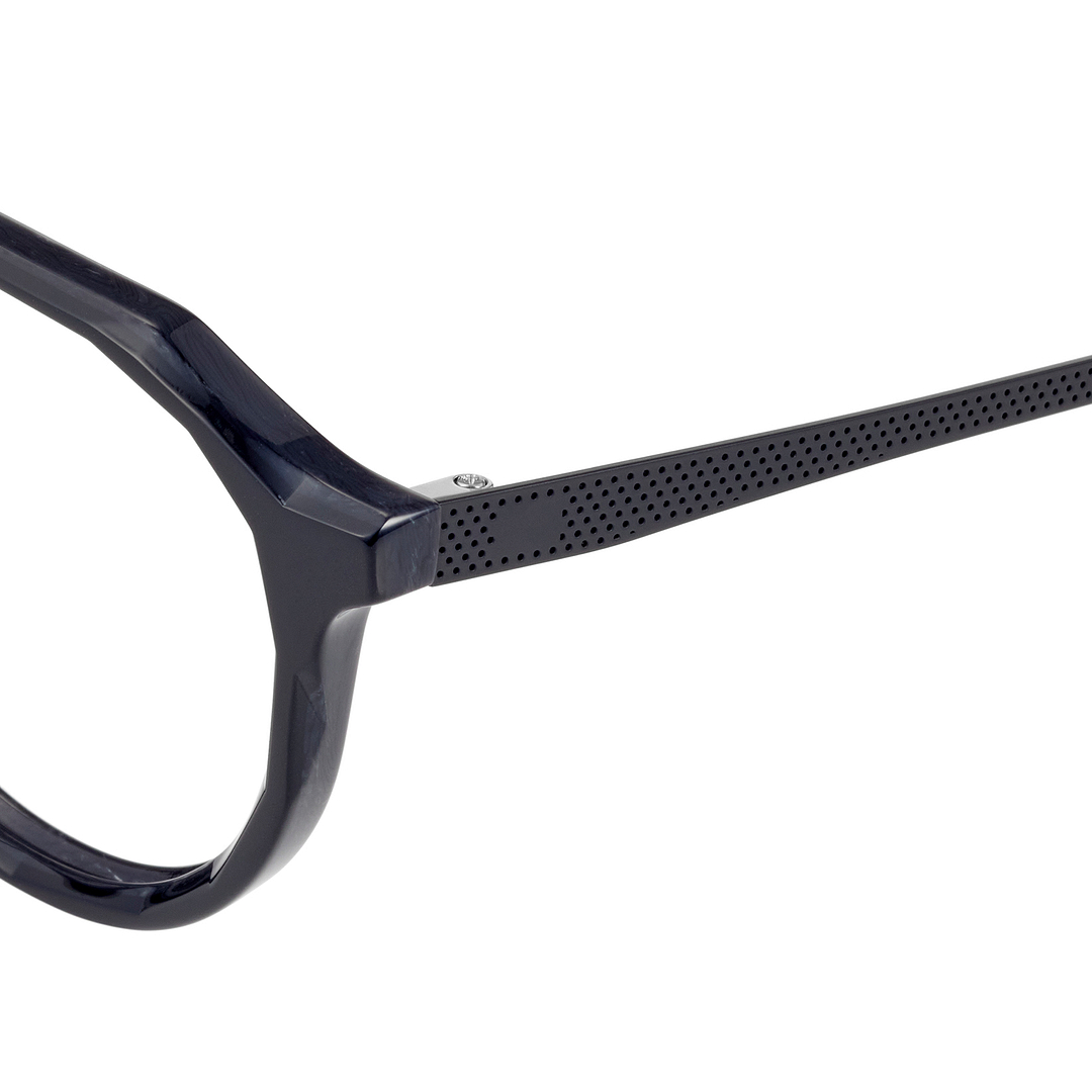 SQUID GAME × OWNDAYS Black Full Rim Boston left side