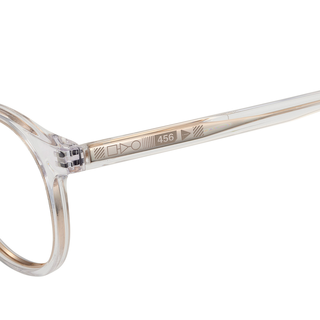 SQUID GAME × OWNDAYS Clear Full Rim Boston right side