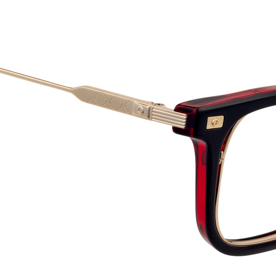 SQUID GAME × OWNDAYS Black Full Rim Wellington right side