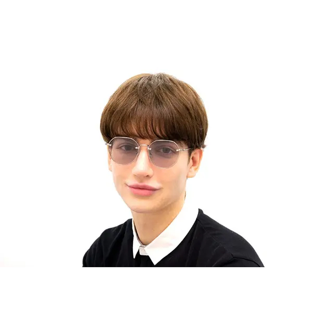 OWNDAYS | SUN Gold Rimless Crown Pant left side