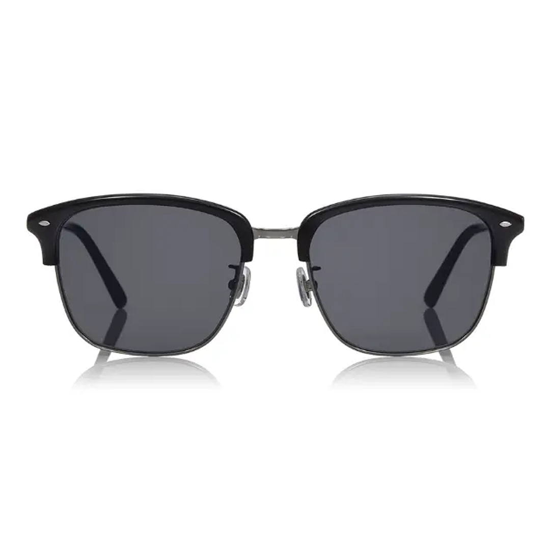 OWNDAYS | SUN Black Half Rim Browline left side