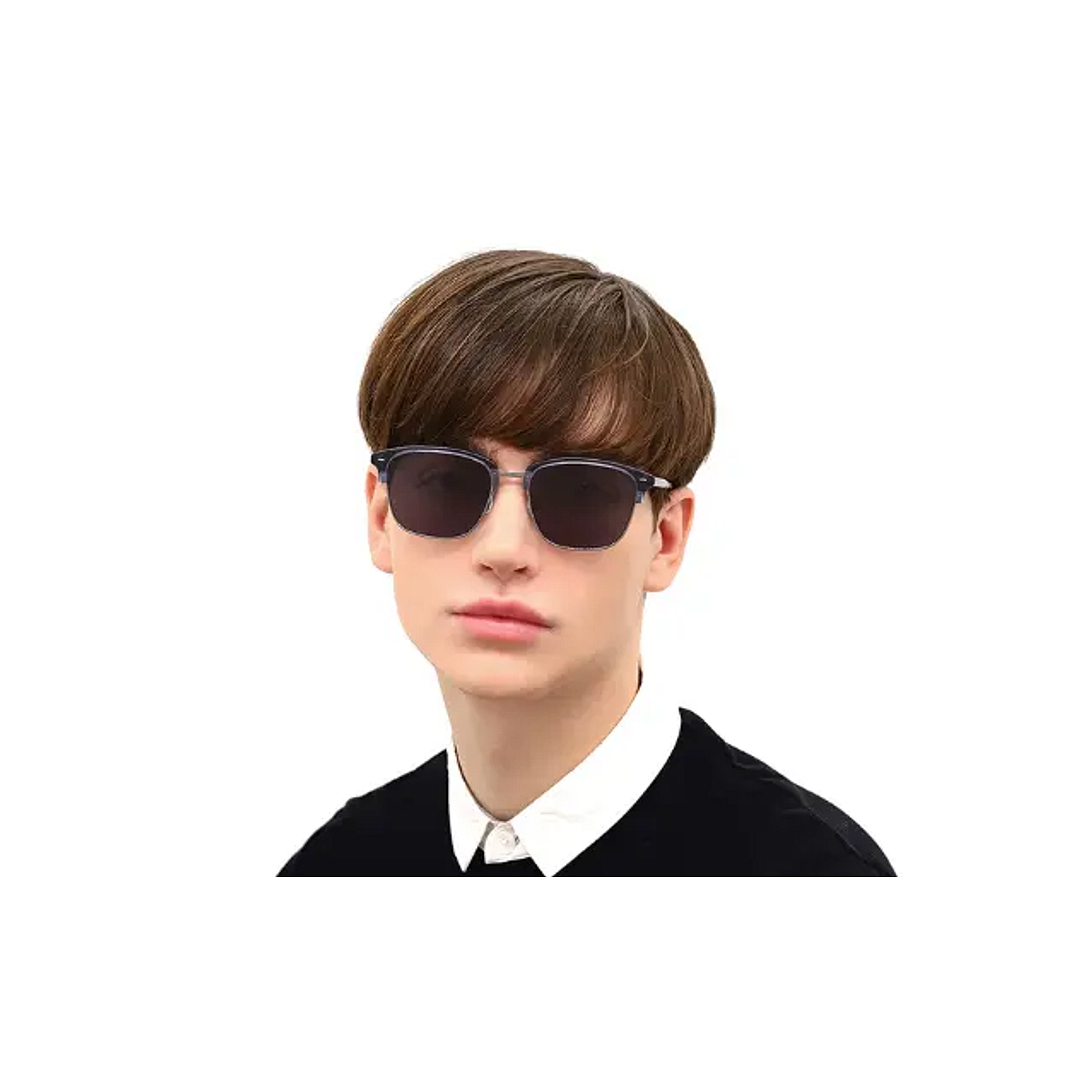 OWNDAYS | SUN Black Half Rim Browline left side