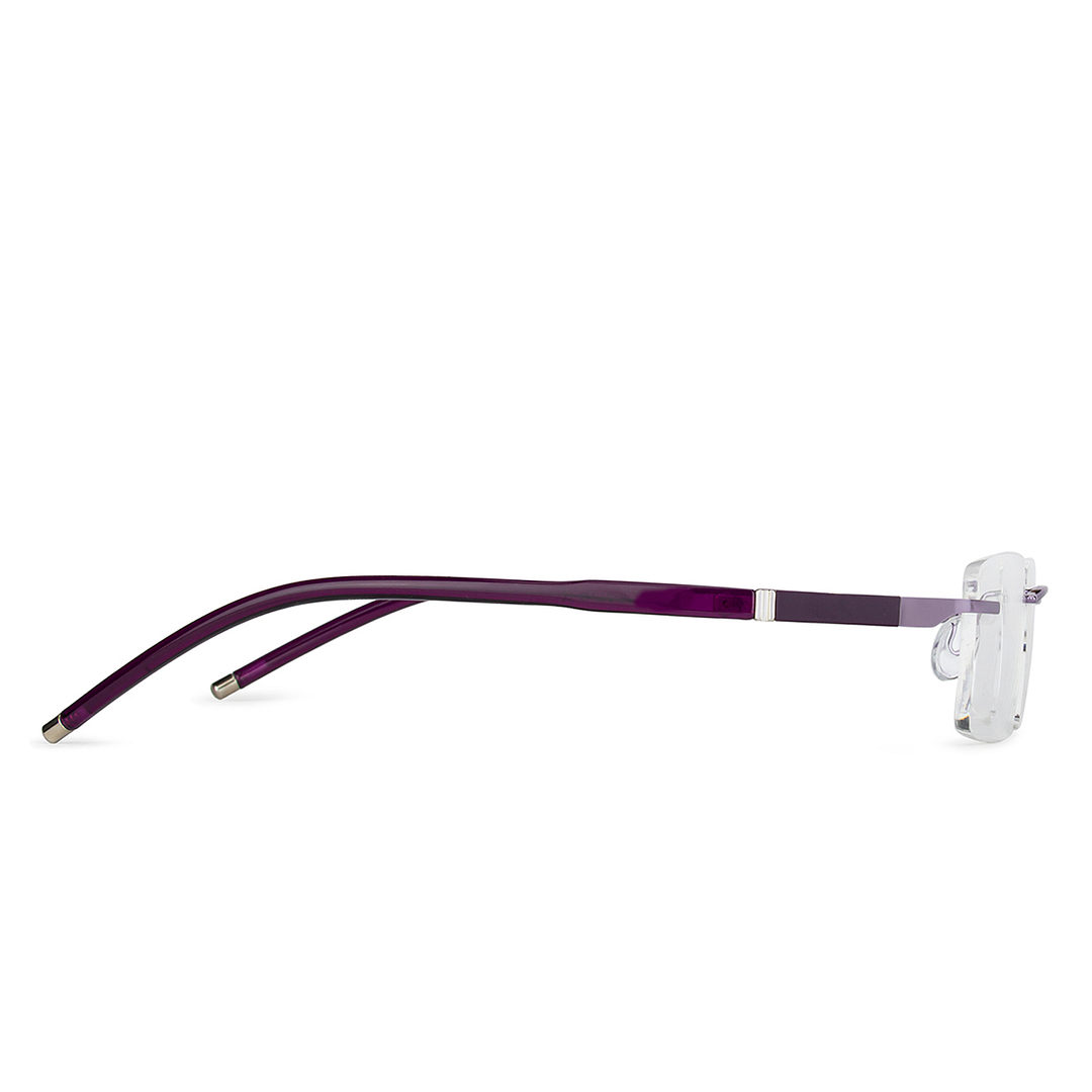 Lenskart Air Online Purple Rimless Rectangle right side