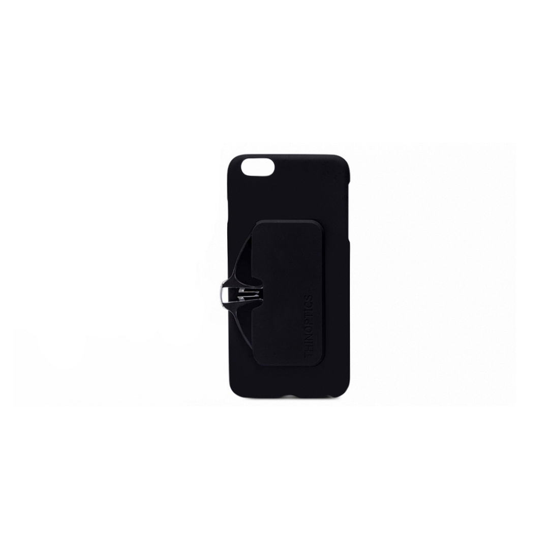 ThinOptics Black Full Rim Rectangle ThinOptics With Iphone 6S Plus Cover Reading    Only For  2 00 Power right side