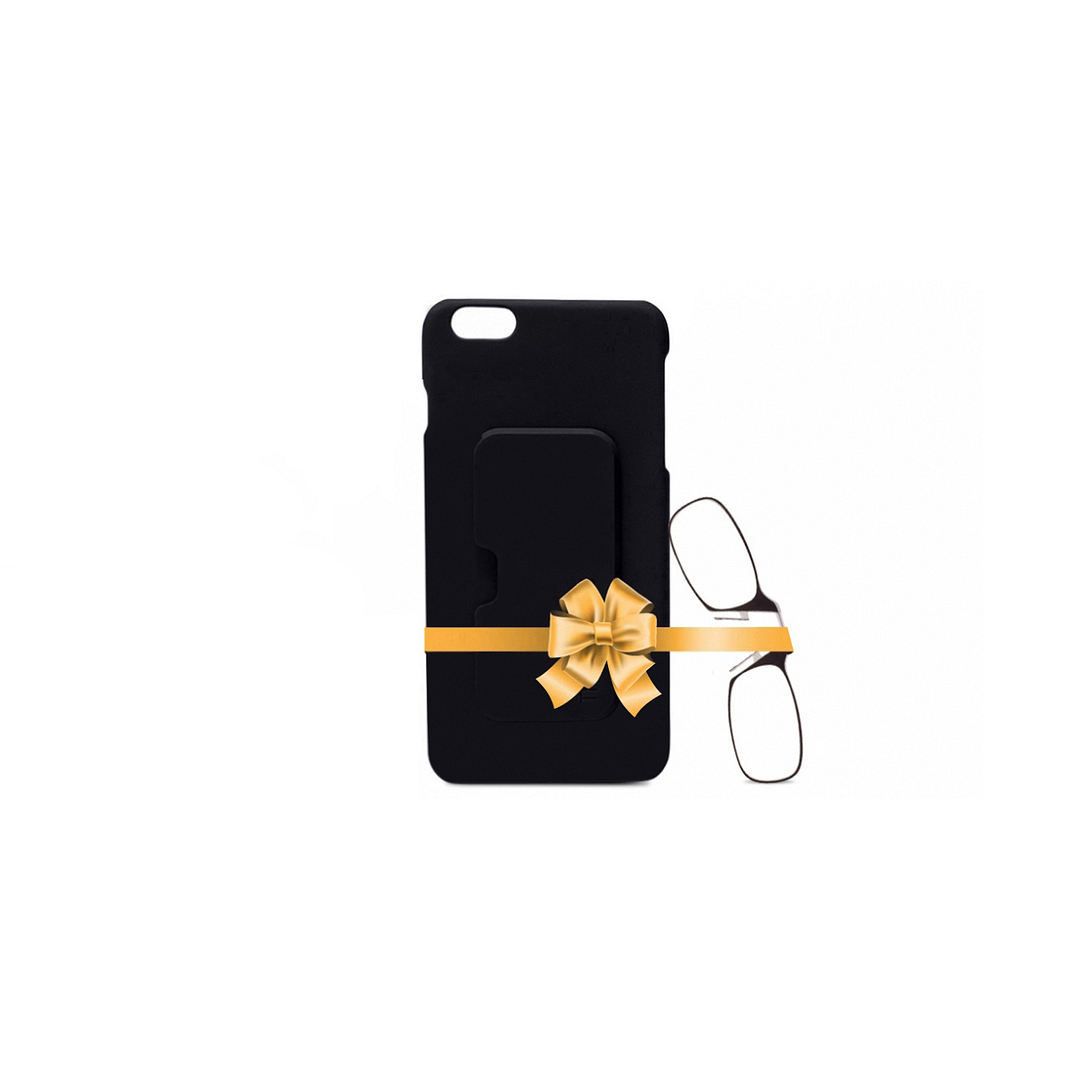 ThinOptics Black Full Rim Rectangle ThinOptics With Iphone 6S Plus Cover Reading    Only For  2 00 Power right side