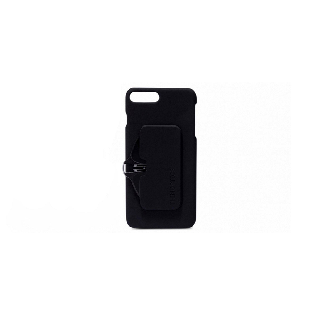 ThinOptics Black Full Rim Rectangle Thinoptics With IPhone 7 Cover Reading Only For 2 5 Power right side