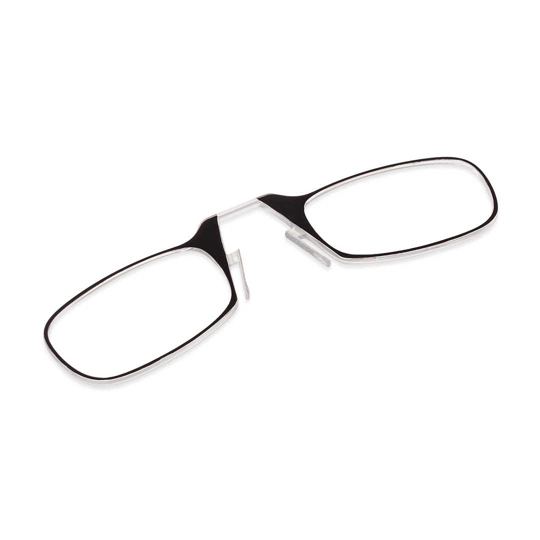 ThinOptics Black Full Rim Rectangle Thinoptics With IPhone 7 Cover Reading Only For 2 5 Power left side