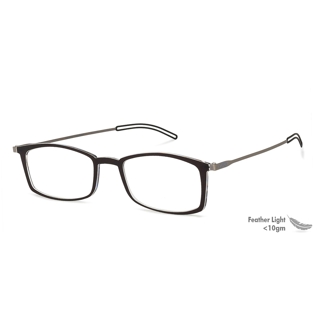 ThinOptics Black Full Rim Rectangle ThinOptics Brookyln Frontpage Reading    Only For 1 00 Power left side