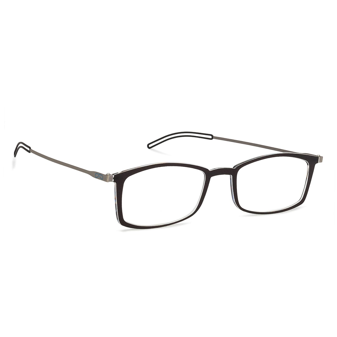 ThinOptics Black Full Rim Rectangle ThinOptics Brookyln Frontpage Reading Only For 1 00 Power right side