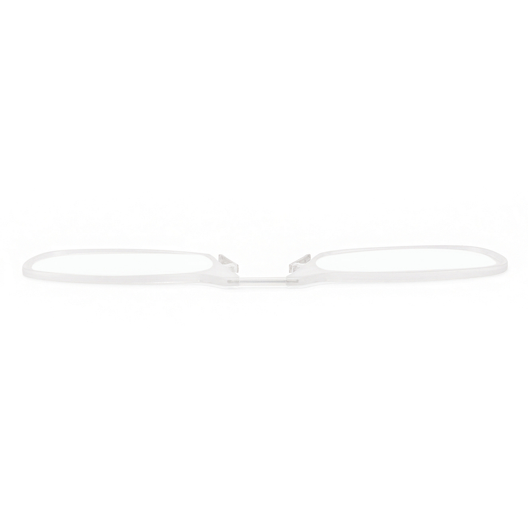 ThinOptics Clear Full Rim Rectangle ThinOptics Reading Glasses With Case Reading    Only For  1 00 Power left side