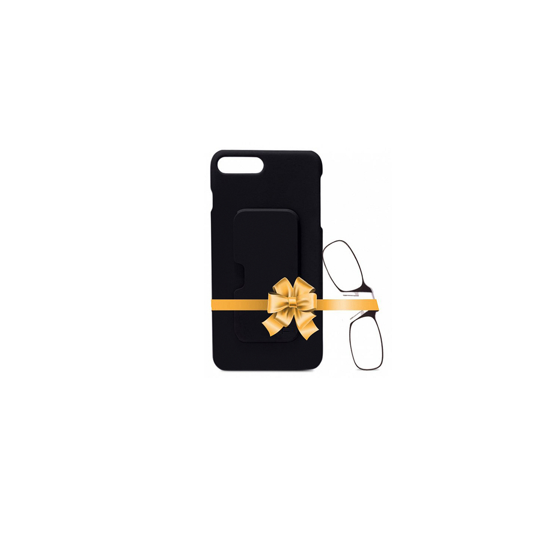 ThinOptics Black Full Rim Rectangle Thinoptics With IPhone 7 Cover Reading Only For 1 5 Power right side