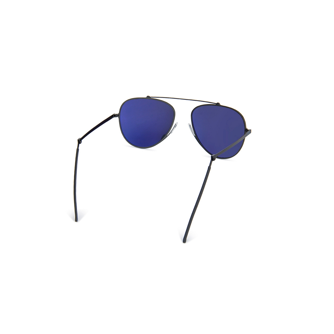 ThinOptics Black Full Rim Aviator left side