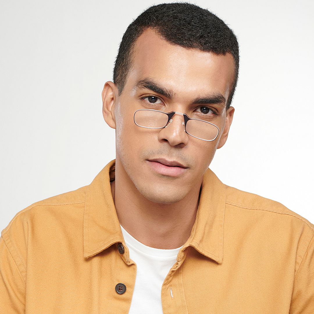 ThinOptics Black Full Rim Rectangle ThinOptics Reading Glasses With Case - TO Reading    Only For  2 00 Power left side