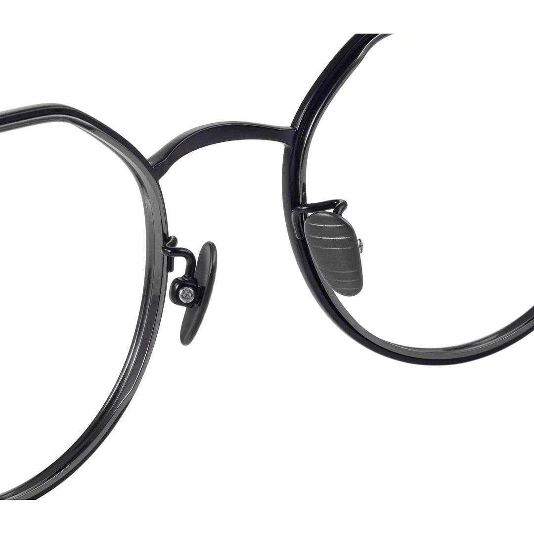 THE ONE Matte Black Full Rim Boston left side