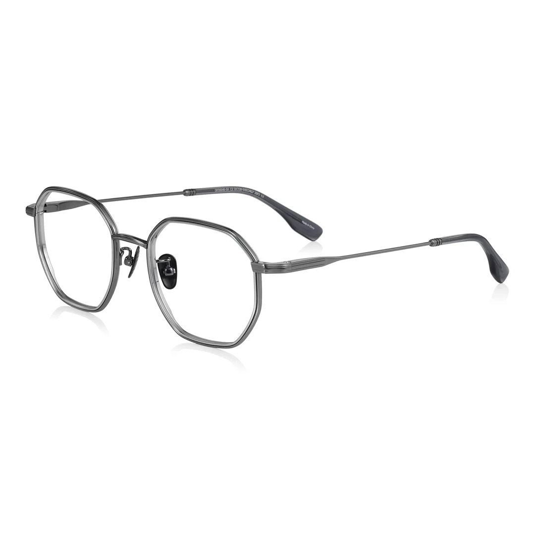 THE ONE Light Gray Marble Full Rim Square left side