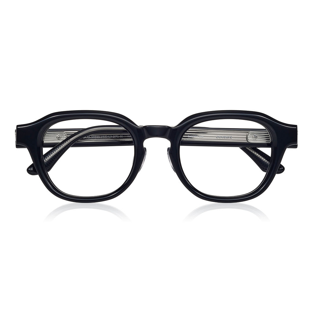 THE ONE Black Full Rim Polygon right side