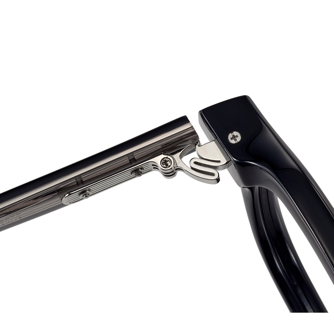 THE ONE Black Full Rim Polygon left side