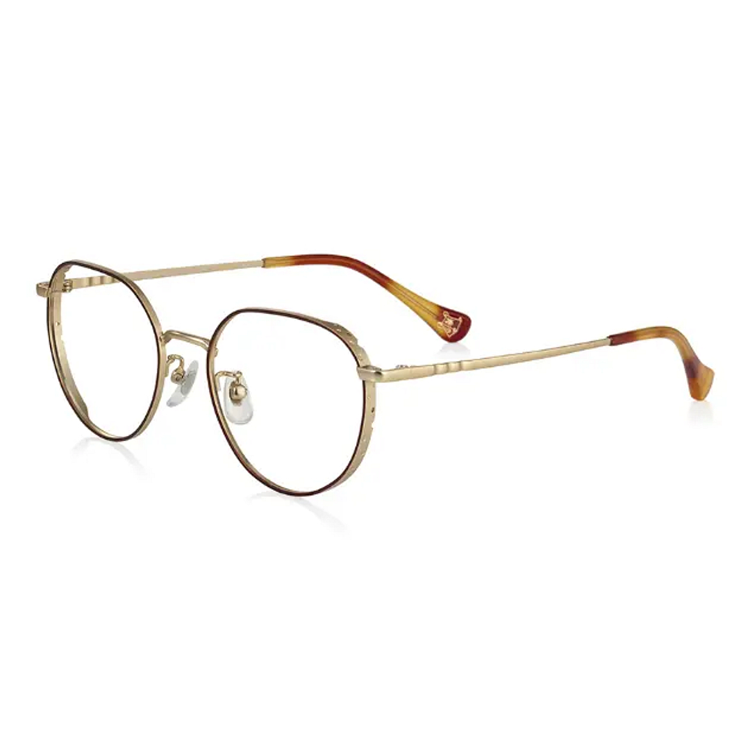 TOM and JERRY × OWNDAYS Matte Brown Full Rim Crown Pant left side