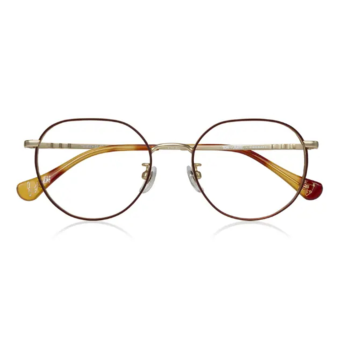 TOM and JERRY × OWNDAYS Matte Brown Full Rim Crown Pant right side