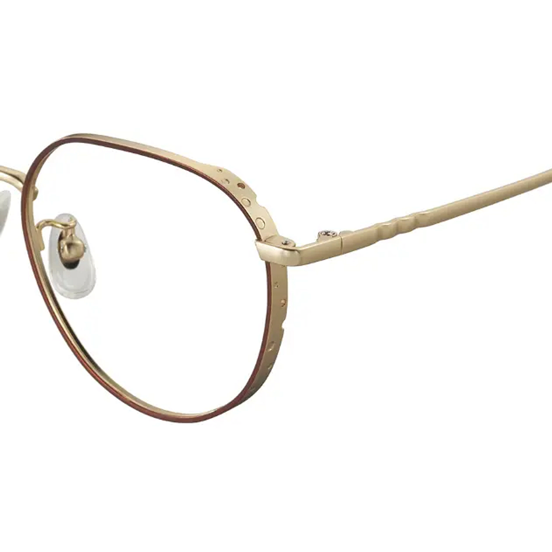 TOM and JERRY × OWNDAYS Matte Brown Full Rim Crown Pant right side