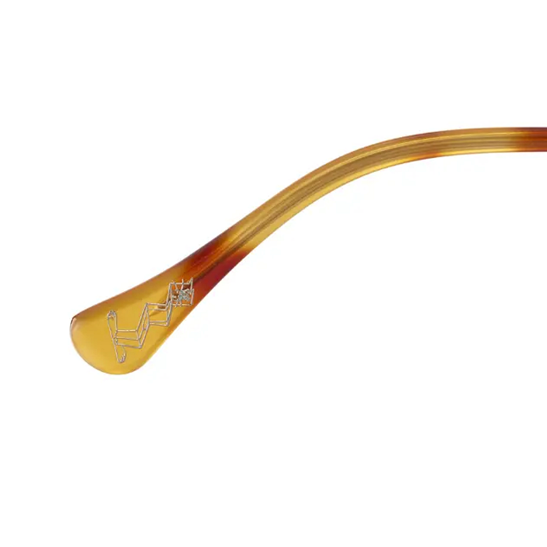 TOM and JERRY × OWNDAYS Matte Brown Full Rim Crown Pant right side