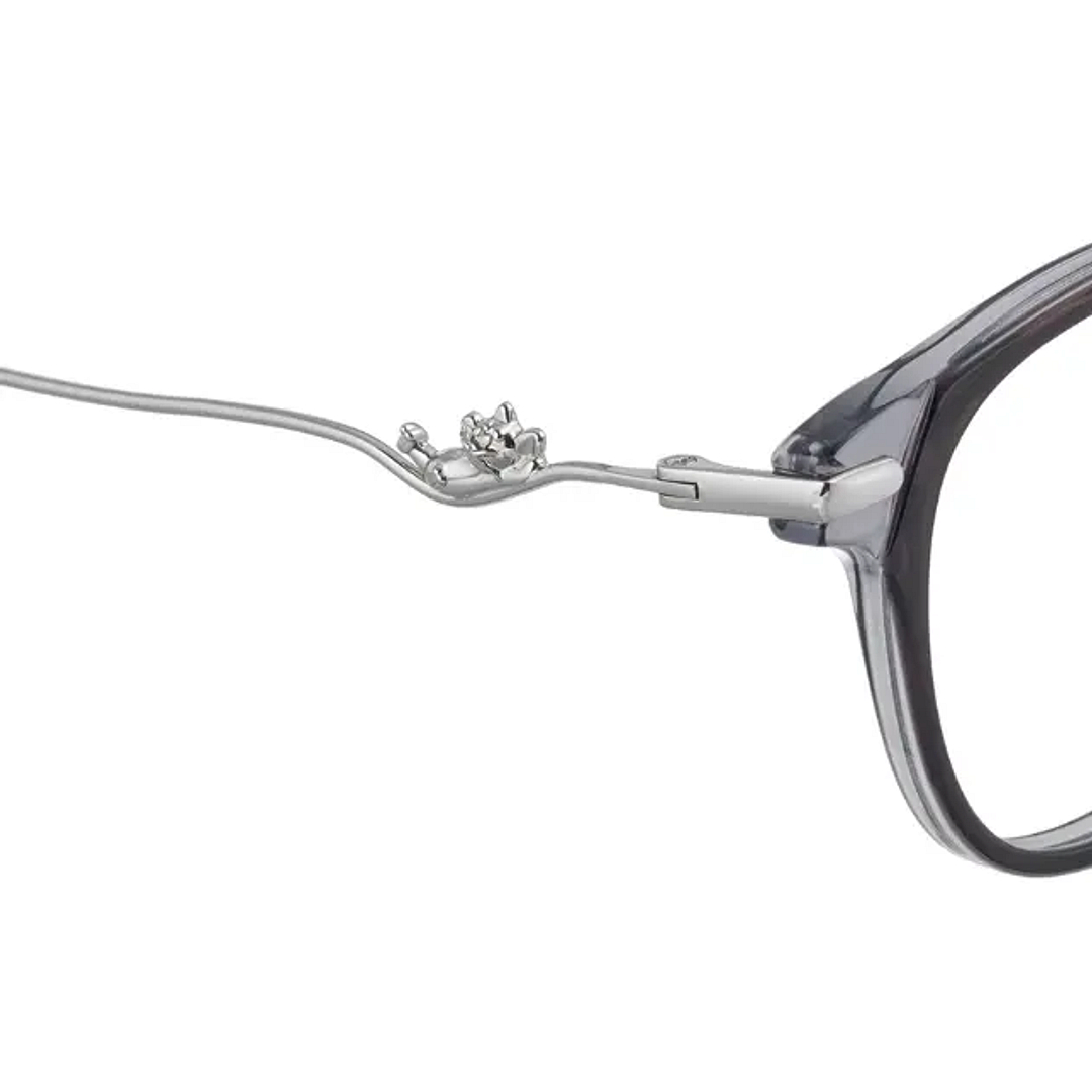 TOM and JERRY × OWNDAYS Gray Full Rim Wellington left side