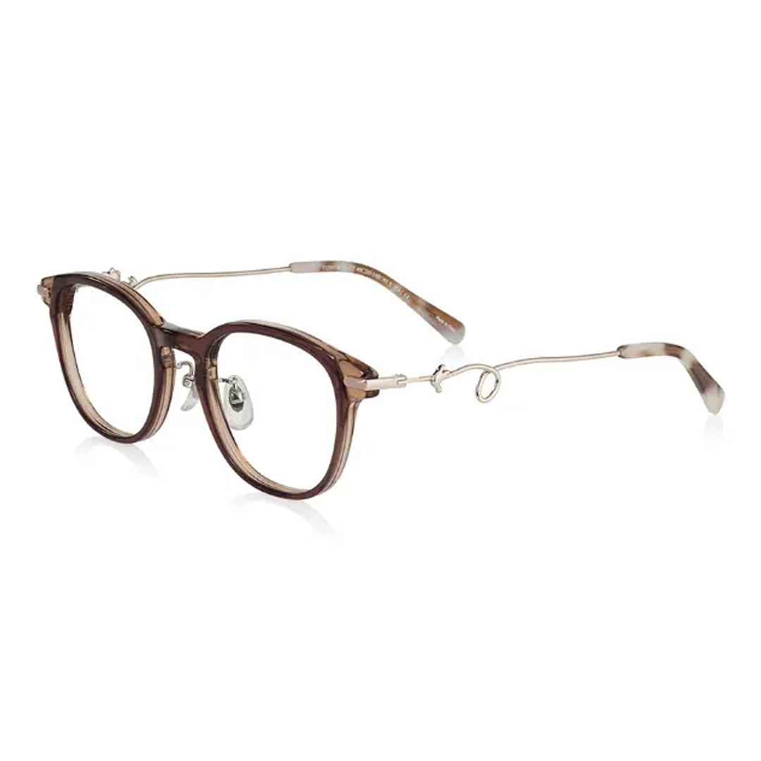 TOM and JERRY × OWNDAYS Brown Full Rim Wellington left side